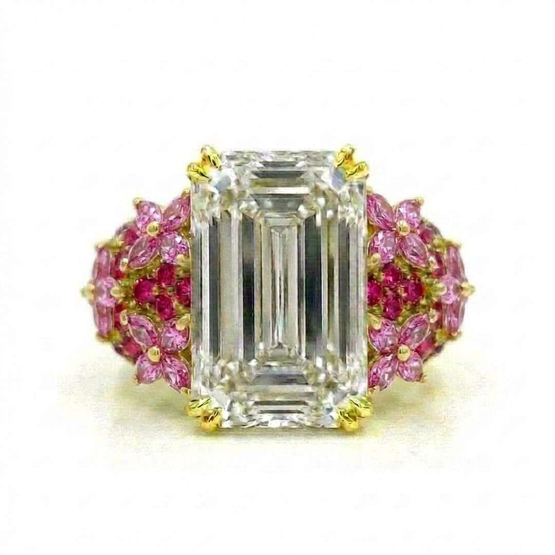 Emerald Pave Ring