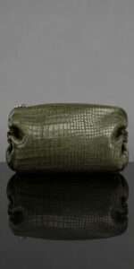Crocodile  Stamped Vegan Leather Bag