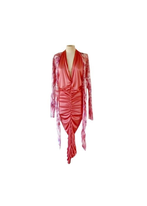Christina Halter Dress with Bias Jacket